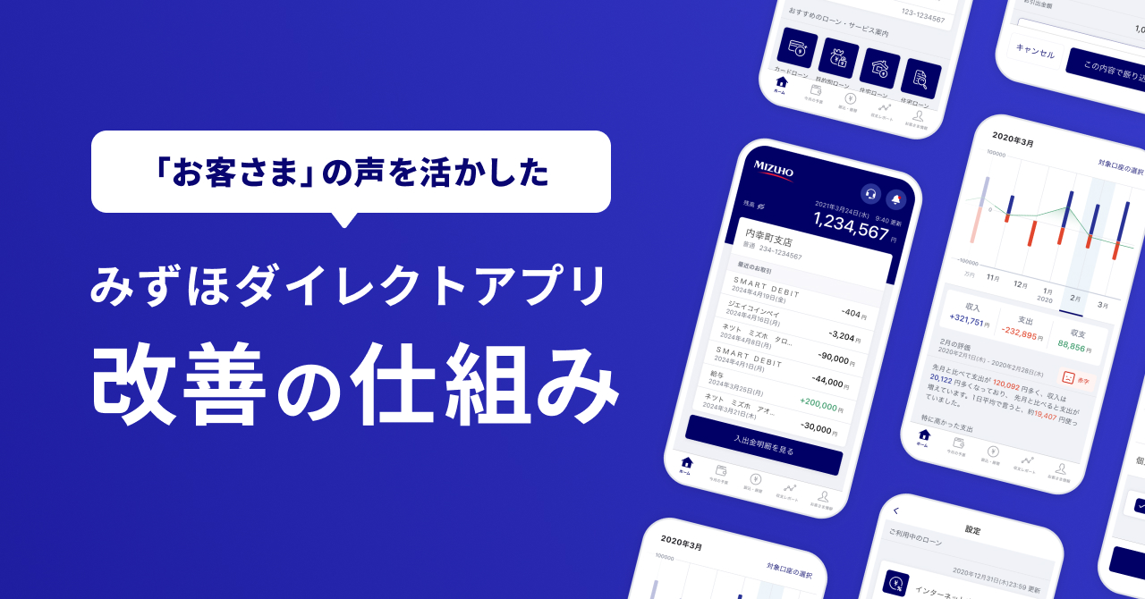 「お客さまの声」を活かした、みずほダイレクトアプリ改善の仕組み｜Cocoda