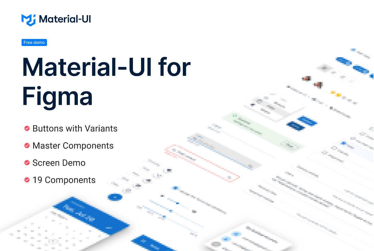 Figma - Material-UI for Figma v4.13.0 (Free Demo) | A free demo of a large UI kit with over 600 handcrafted Material-UI symbols for Figma.

Click on ...